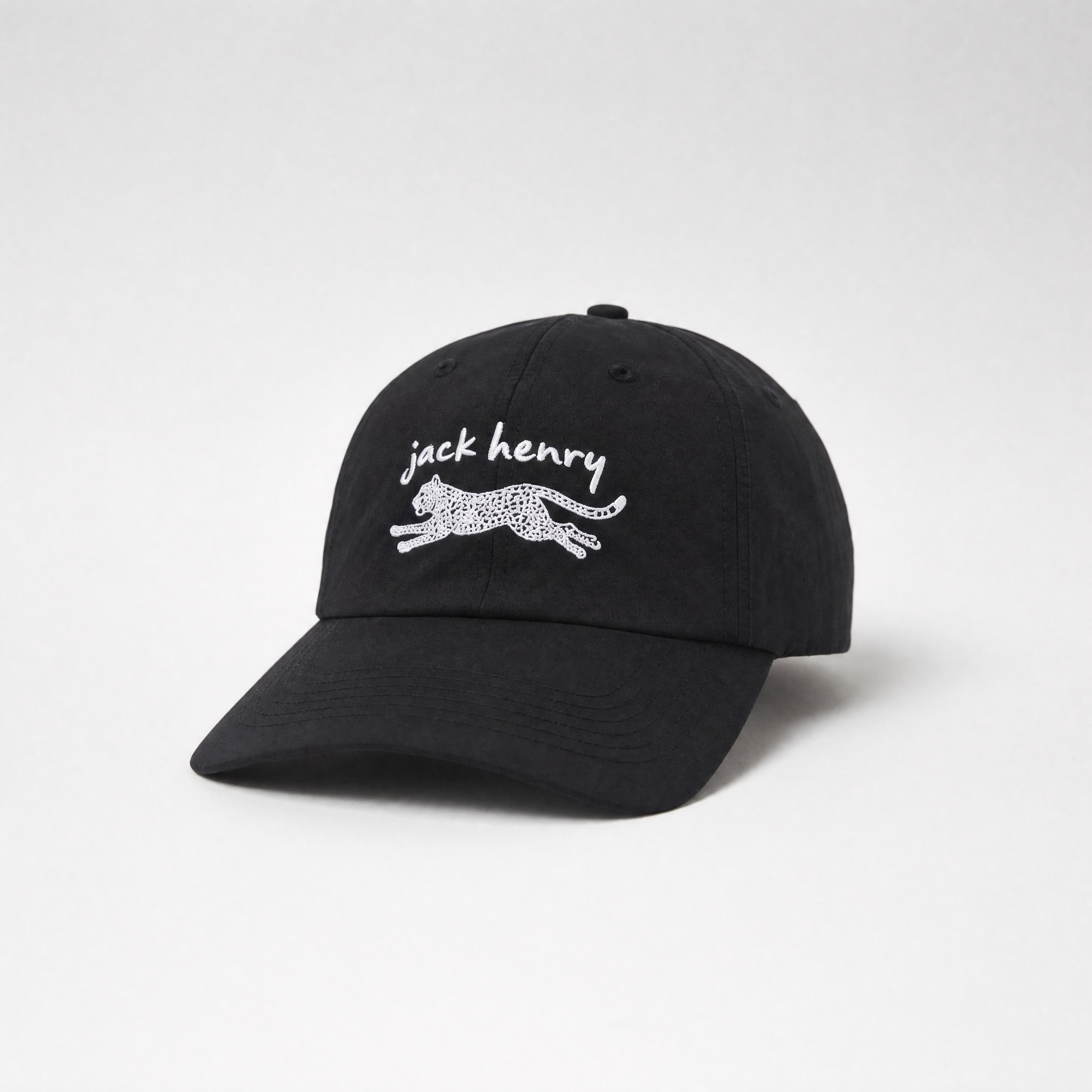 Jack Henry Leopard Nylon Black Hat