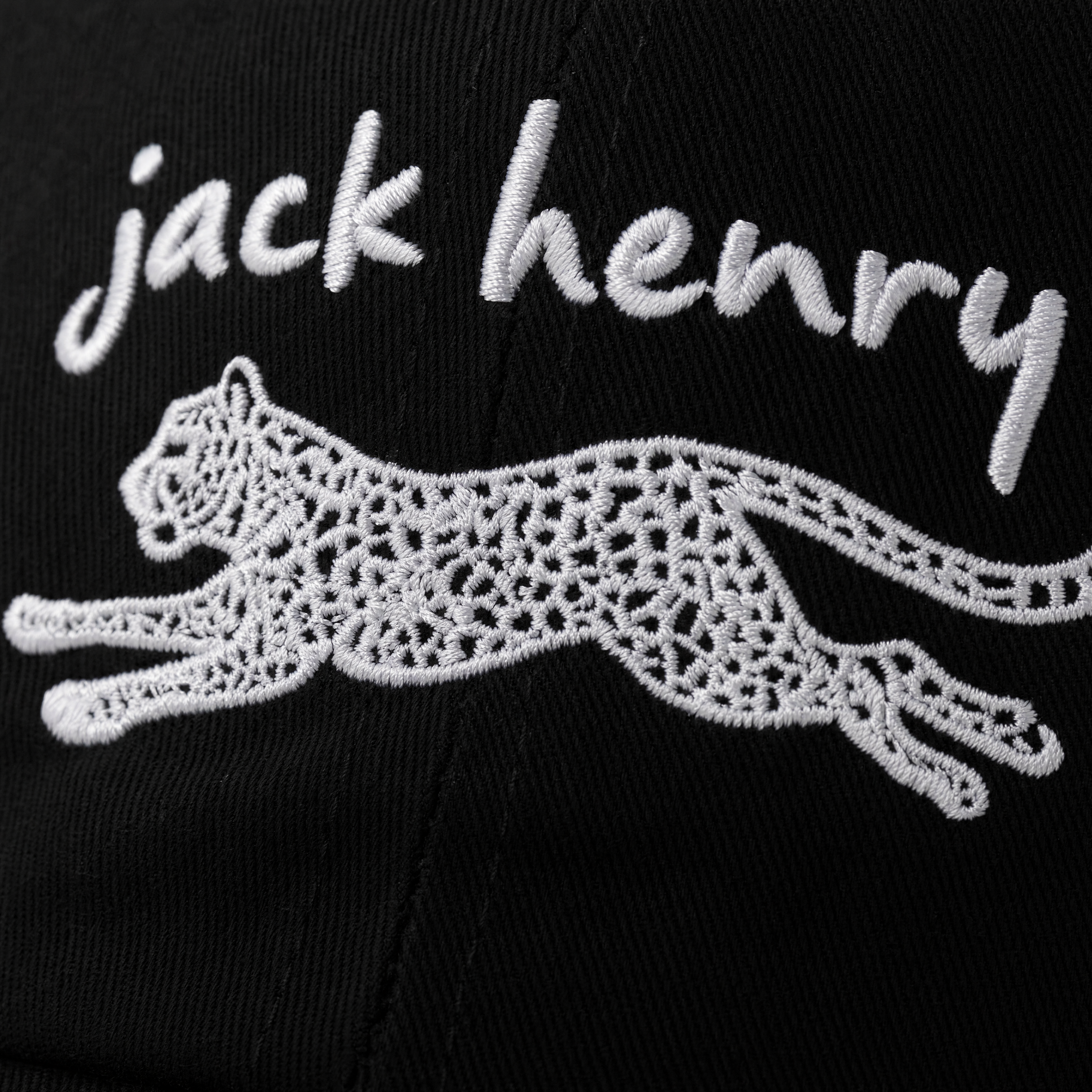 Jack Henry Leopard Nylon Black Hat